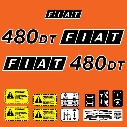 Fiat 480 adesivi - fiat,
