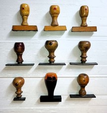 Lotto 9 TIMBRI 8 in legno 1