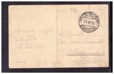 Timbro WW1 Posta Militare 5° Divisione Alpina 21-10-1915 Edolo WYD794
