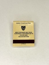 Fiammiferi Vintage Loews Coronado Bay Resort San Diego Anni ’80