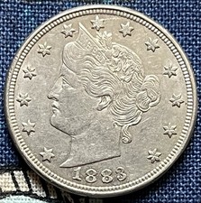 1883 non circolata testa