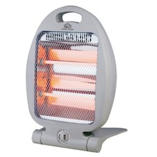 STUFA AL QUARZO DCG SA9112 2 POTENZE 400/800W 2 CANDELE GRIGIO