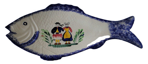 Piatto pesce ceramica - da, in
