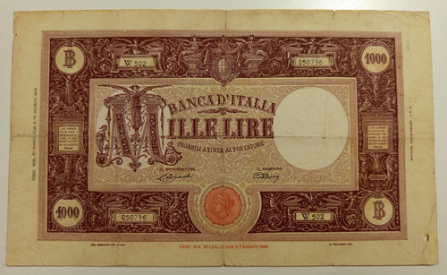 1000 lire 1946 - lire, 21/03/1946