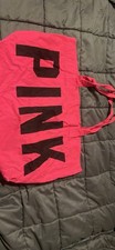 BORSA DA SPIAGGIA IN TESSUTO ROSA/VICTORIA SECRETS TOTE