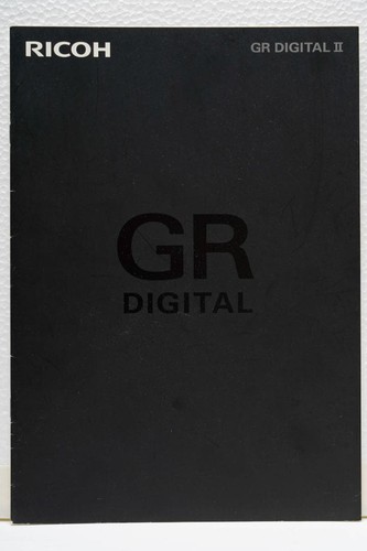 Catalog ricoh digital ii - ricoh, gr