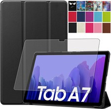 Custodia protettiva Lonfeid + pellicola protettiva 9H vetro per Samsung Galaxy Tab A7 10.4 T500 -3