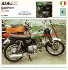 AERMACCHI HARLEY-DAVIDSON 350 Sprint 1971 : Fiche Moto #001485