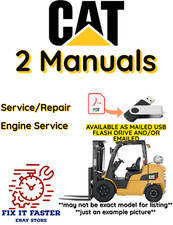 CAT GP30 CARRELLO ELEVATORE BRUCO SERVIZIO RIPARAZIONE MOTORE OFFICINA MANUALE PDF USB