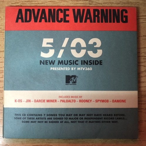 Mtv presents advance warning - mtv,