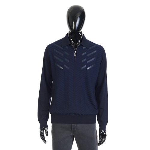 Polo con zip stefano ricci - zip,