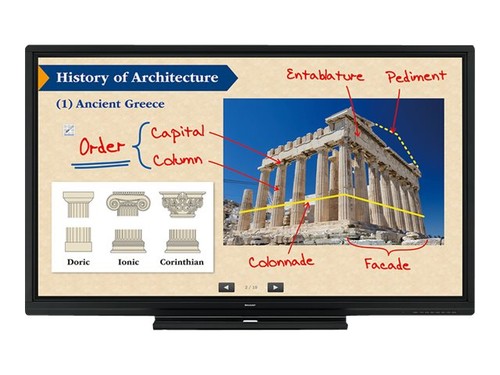 Sharp pn70sc5 touchscreen - sharp, 70"