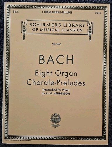 Otto organo corale preludi - organo, corale-preludi