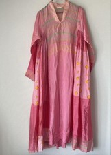 Abito patchwork in cotone seta