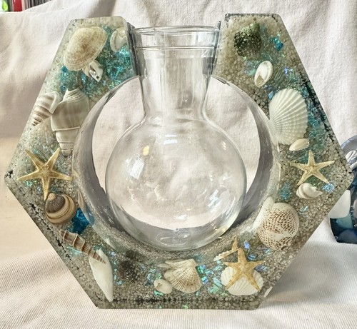 Vaso epossidico fatto mano - vaso,