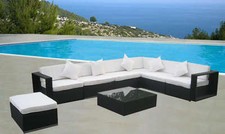 DIVANO SALOTTO RATTAN POLTRONA