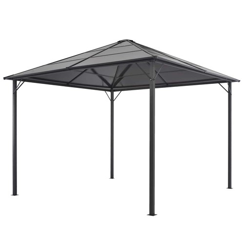 Gazebo con tettuccio nero - con,