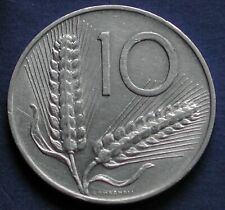 MONETA MONNAIE COIN REPUBBLICA ITALIANA LIRE 10 DIECI SPIGHE ARATRO 1955 ITALMA