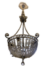 Lampadario a francese a cesto