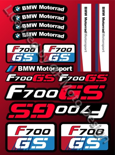 Adesivo decalcomania moto bmw - adesivo,