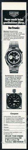Orologio heuer montreal 1974 - montreal,