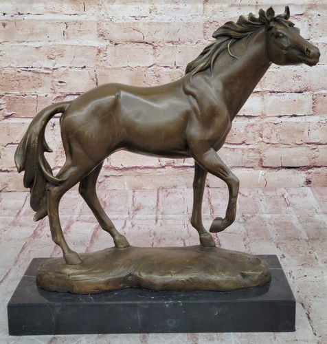 Grande arabo cavallo bronzo - arabo,