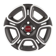 52168667 Coppa Ruota 15” Fiat Panda Originale Copricerchio Nero Argento