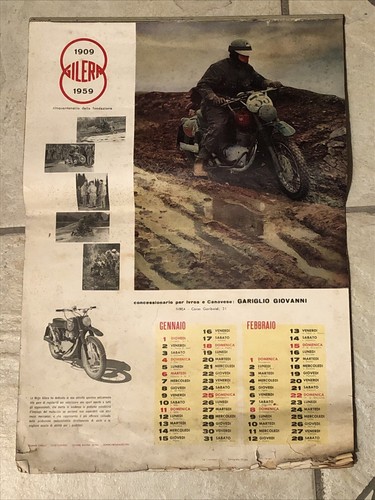 Calendario pubblicitario moto - calendario,