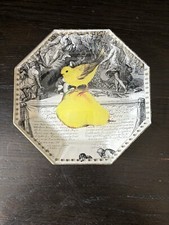 Glass Octagon Decoupage Plate