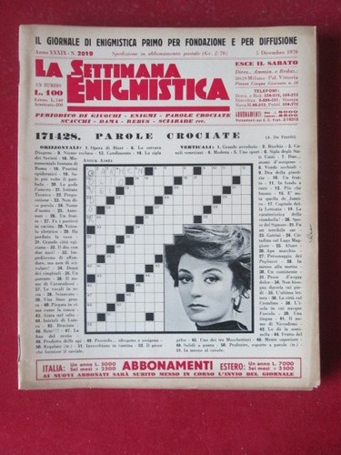 Settimana enigmistica 2019 - enigmistica,