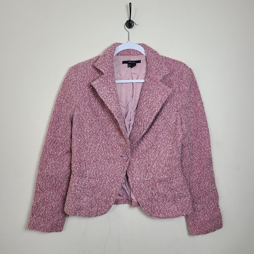 Blazer donna rosa tweed misto