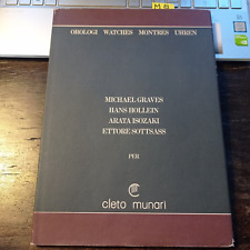 Cleto Munari Orologi. Graves, Hollein, Isozaki, Sotsass 1987  Ottimo