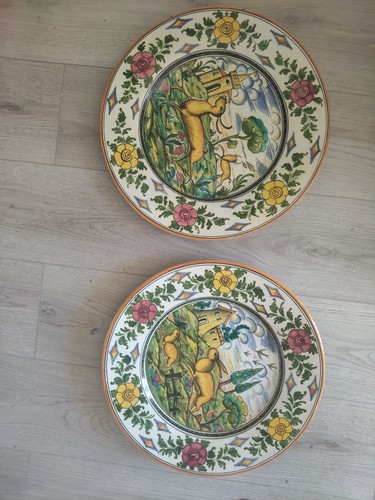 Coppia piatti ceramica - piatti,