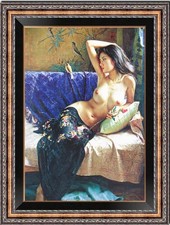 Dipinto olio fatto a mano arte