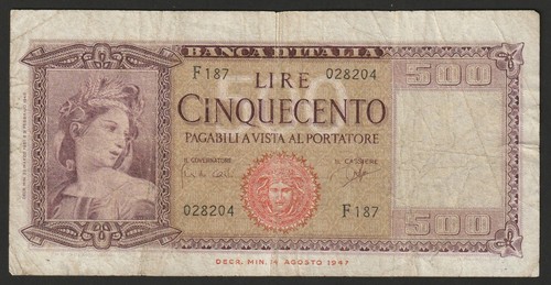 000801 italy 500 lire - italy,
