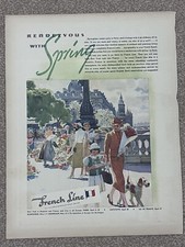 Rare March 1938 French Line