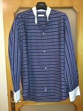 Camicia Etro Blu Taglia 44 Righe Orizzontali