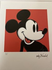 ANDY WARHOL foundation original  litografia rarissima mickey mouse fantastic!!!