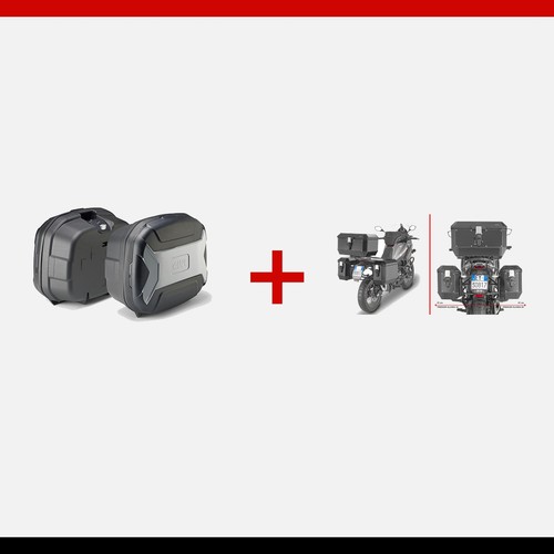 Kit givi trk35bnpack2 - kit, valigie