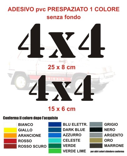Adesivi 4x4 auto - , fuoristrada