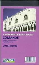 30 Blocchi Comande 2 Copie Data Ufficio PER BAR, RISTORANTI, PUB,ENOTECHE