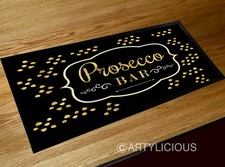 Prosecco bar black/gold bar