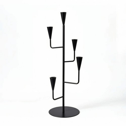 Candelabro bracci nero - candelabro, a