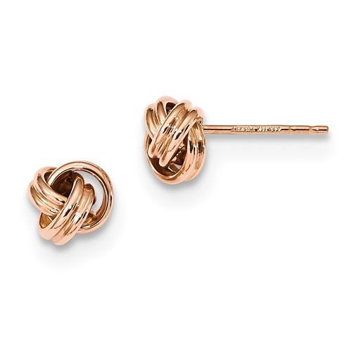 Orecchini perno oro rosa - orecchini,
