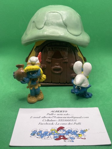 Puffi smurfs smurf casa dei - smurf,