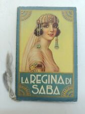 Calendarietto da barbiere La Regina di Saba 1938