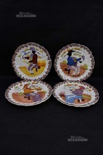 Set 4 Piatti 4 Stagioni 1870 Da Bassano Diametro 26cm