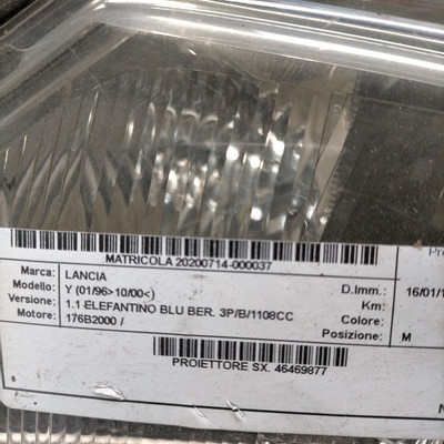 46469877 proiettore lancia - proiettore, sx