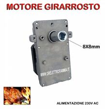 MOTORE MOTORIDUTTORE GIRARROSTO 28W 2 - 2.5RPM P.8X8 ATOM MASTER