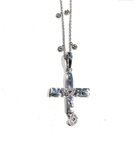 Collana crocetta amore cuori - amore,